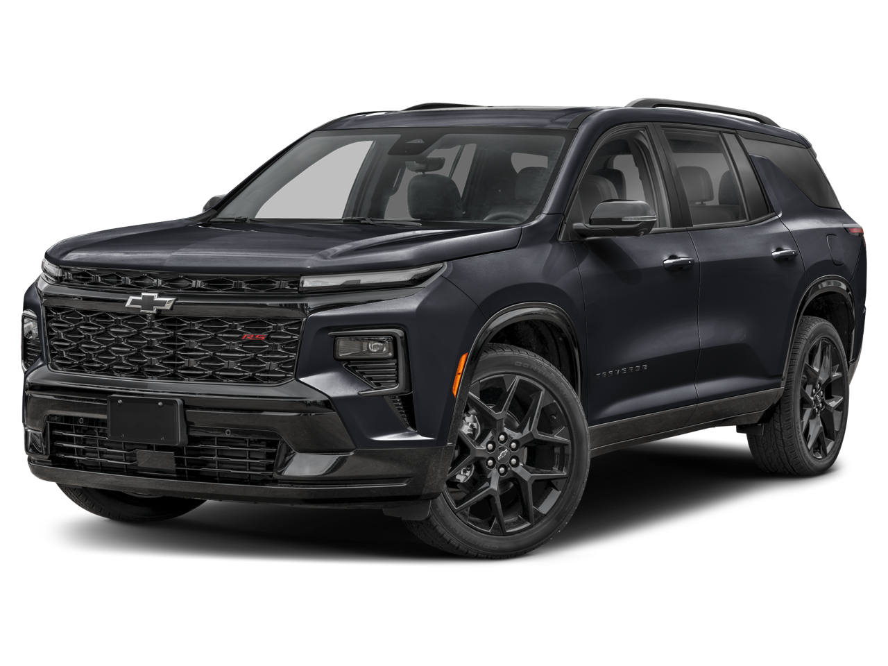 2026 Chevrolet Traverse RS in Polar White Tricoat — front three-quarter view
