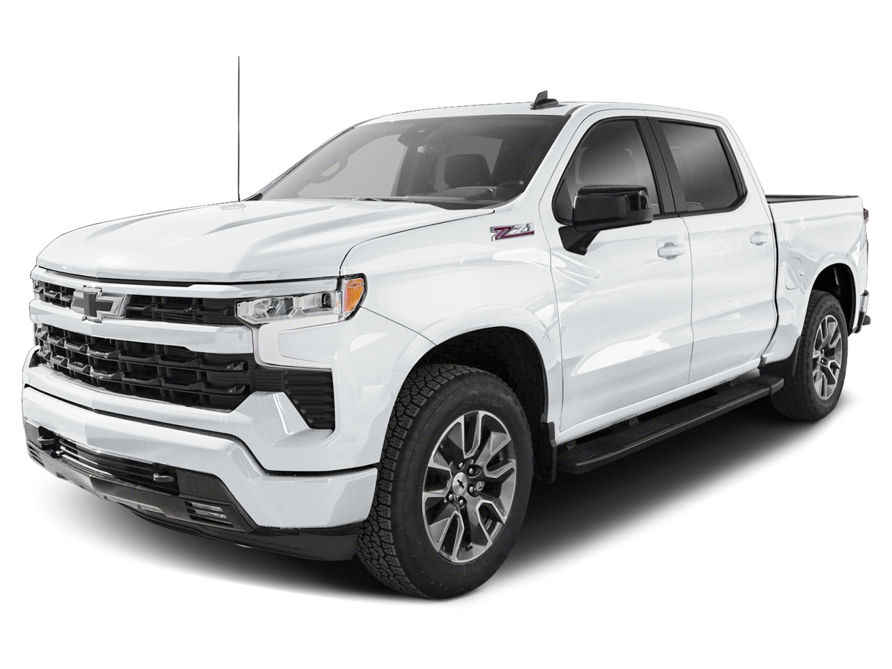 2026 Chevrolet Silverado 1500 RST in White Sands — front three-quarter view