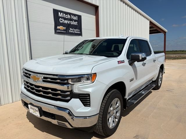 2026 Chevrolet Silverado 1500 LTZ in Polar White Tricoat — front three-quarter view