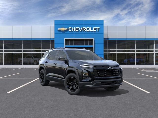 2027 Chevrolet Equinox LT in Mosaic Black Metallic — front three-quarter view
