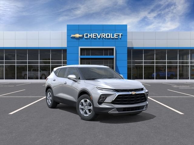 2026 Chevrolet Blazer 2LT in Sterling Gray Metallic — front three-quarter view