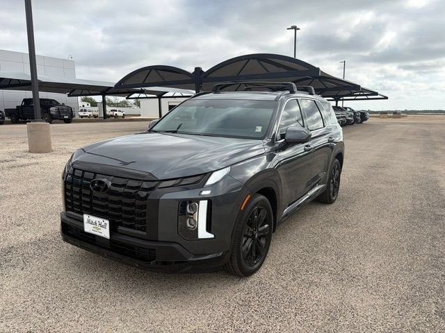 2025 Hyundai Palisade XRT in Steel Graphite — front three-quarter view